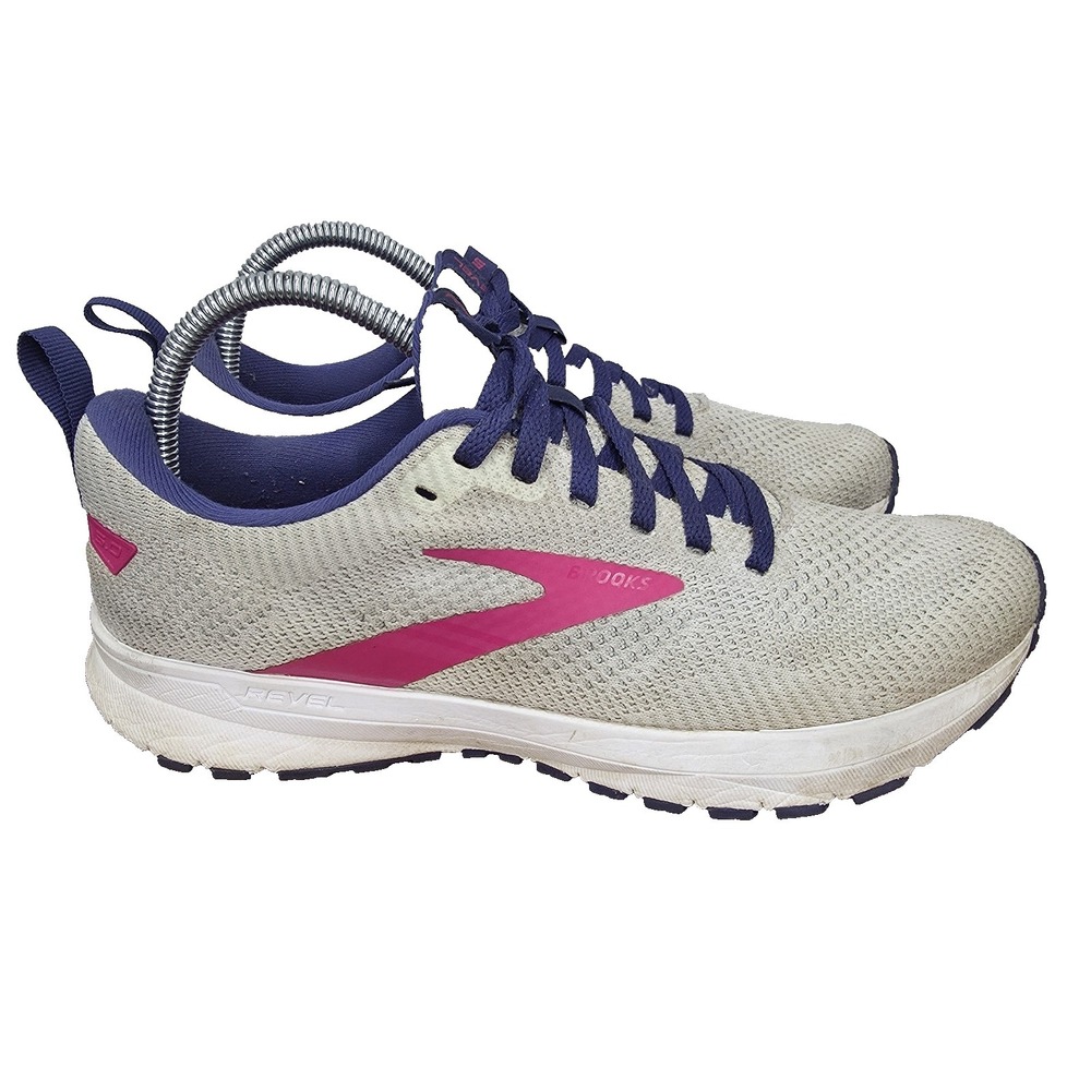 Brooks Revel 5 Running Shoes Womens 9 B White Sneakers Trainers 1203611B193